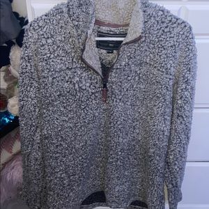 True Grit Frosty Tip Quarter Zip Pullover